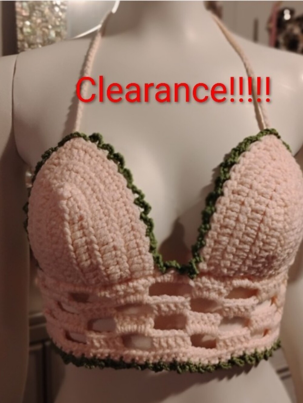 Handmade crochet festival top